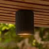 Nordlux Taklampe Kyklop Ripple, svart, aluminium, GU10| Taklamper Utendørs