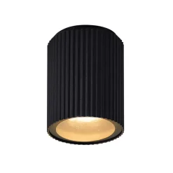 Nordlux Taklampe Kyklop Ripple, svart, aluminium, GU10| Taklamper Utendørs