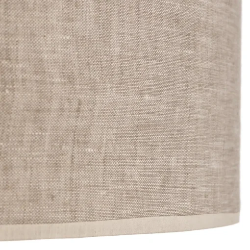Eko-Light Taklampe Leano grå rund i lin Discount