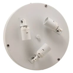 Eko-Light Taklampe Leano grå rund i lin Discount