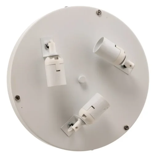 Eko-Light Taklampe Leano grå rund i lin Discount