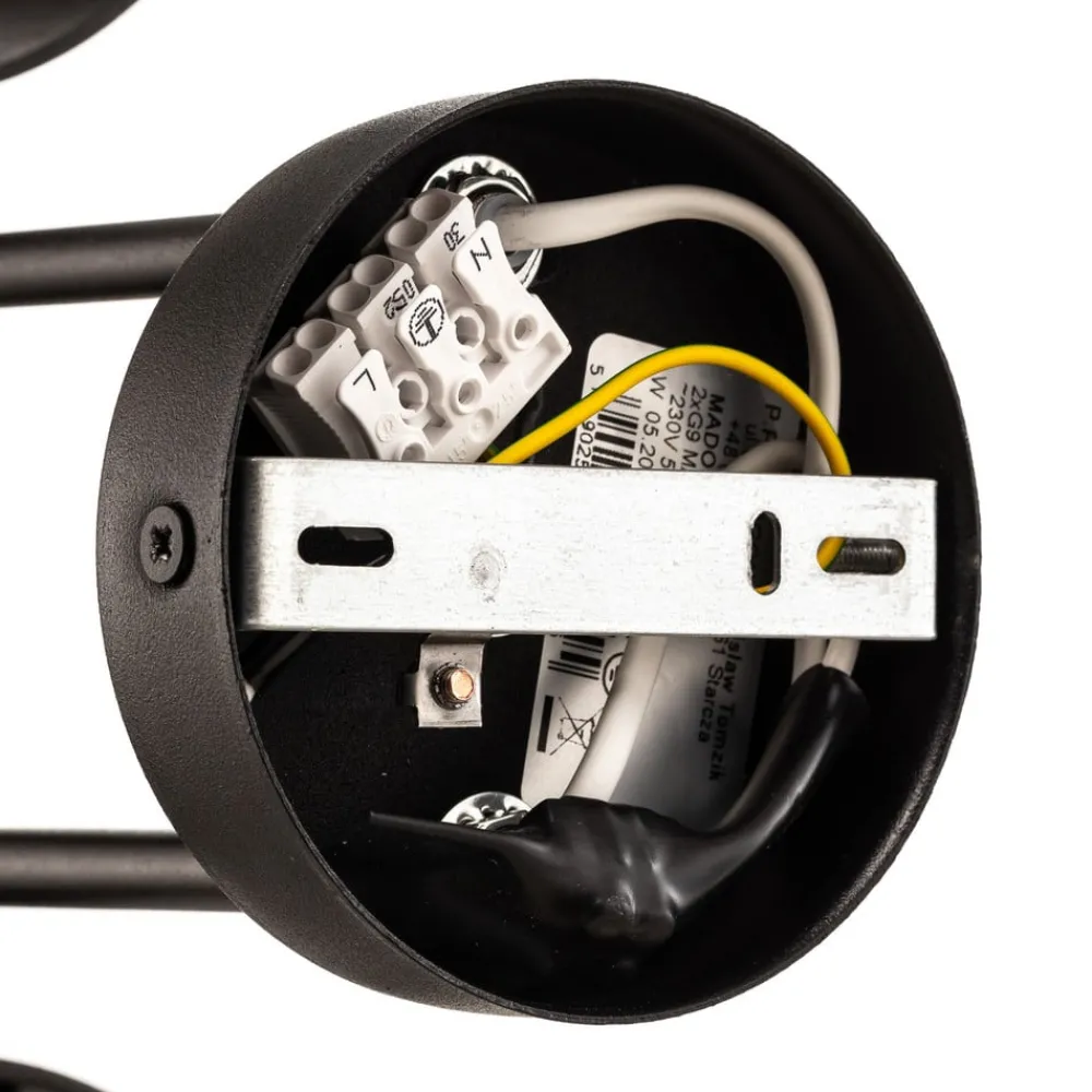 Argon Taklampe Mado i stål, svart, 2 lyskilder| Taklamper