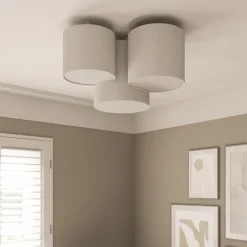 TK Lighting Taklampe Mona med 3 lyskilder, hvit| Taklamper