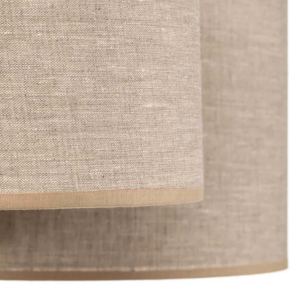 TK Lighting Taklampe Mona Nature, 5 lyskilder, naturfarget lin