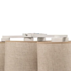 TK Lighting Taklampe Mona Nature, 5 lyskilder, naturfarget lin