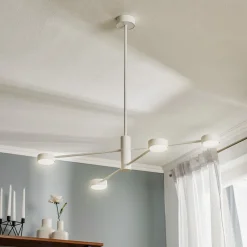 Nowodvorski Lighting Taklampe Orbit IV, hvit, 4 lyskilder| Design- Og Hotellbelysning