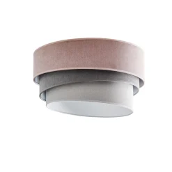 Duolla Taklampe Pastell Trio Ø 45 cm rosa/grå/lys grå| Design- Og Hotellbelysning|Taklamper