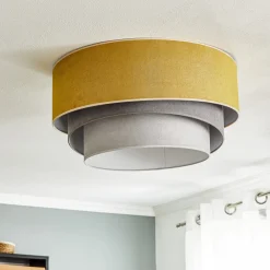 Duolla Taklampe Pastell Trio Ø 60 cm sennep/grå/lys grå