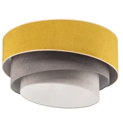 Duolla Taklampe Pastell Trio Ø 60 cm sennep/grå/lys grå