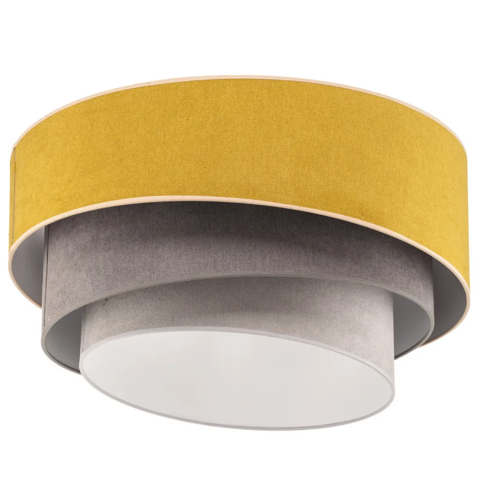 Duolla Taklampe Pastell Trio Ø 60 cm sennep/grå/lys grå