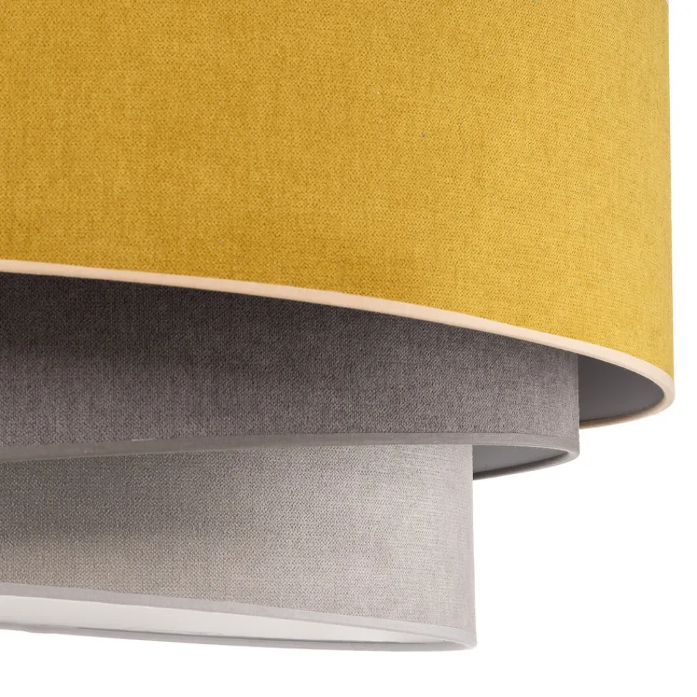 Duolla Taklampe Pastell Trio Ø 60 cm sennep/grå/lys grå