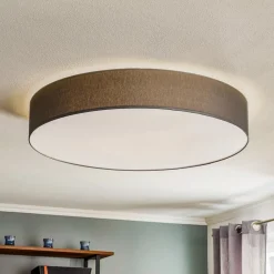 TK Lighting Taklampe Rondo, grå Ø 80 cm| Taklamper