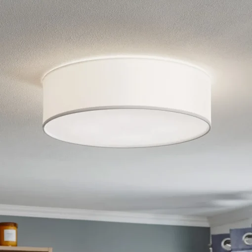 TK Lighting Taklampe Rondo, hvit Ø 45 cm| Taklamper