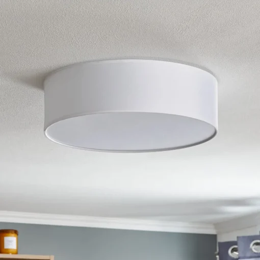 TK Lighting Taklampe Rondo, hvit Ø 45 cm| Taklamper