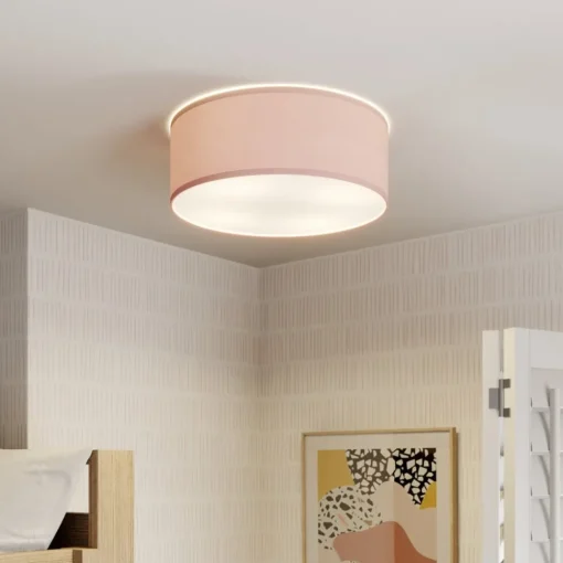 TK Lighting Taklampe Rondo Kids, Ø 38 cm, rosa| Taklamper