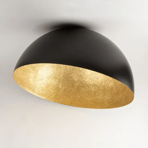 SIGMA Taklampe Sfera, Ø 50 cm, svart/gull Hot