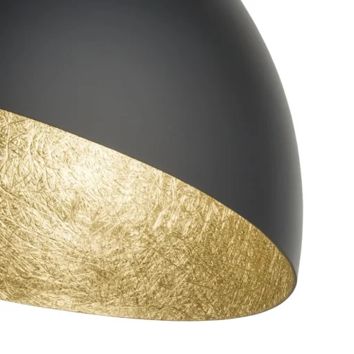 SIGMA Taklampe Sfera, Ø 50 cm, svart/gull Hot