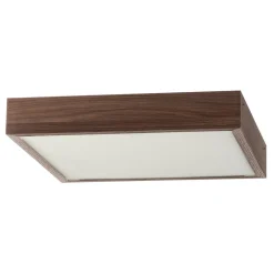 Argon Taklampe Tromsö, valnøtt, 50 x 50 cm, tre/glass| Design- Og Hotellbelysning|Taklamper