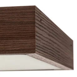 Argon Taklampe Tromsö, valnøtt, 50 x 50 cm, tre/glass| Design- Og Hotellbelysning|Taklamper