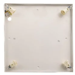 Argon Taklampe Tromsö, valnøtt, 50 x 50 cm, tre/glass| Design- Og Hotellbelysning|Taklamper