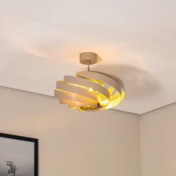 Euluna Taklampe Vento, beige, Ø 50 cm Sale