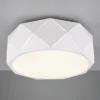 Trio Lighting Taklampe Zandor med hvit skjerm Clearance
