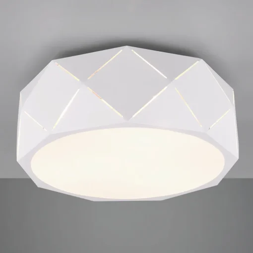Trio Lighting Taklampe Zandor med hvit skjerm Clearance