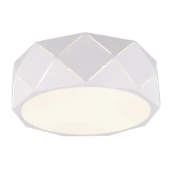 Trio Lighting Taklampe Zandor med hvit skjerm Clearance