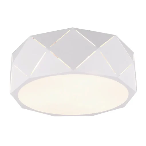 Trio Lighting Taklampe Zandor med hvit skjerm Clearance