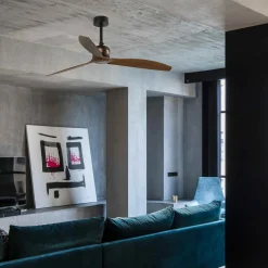 FARO BARCELONA Takvifte Copper med fjernkontroll, valnøtt| Takvifter|Takvifter Med Lys Og Fjernkontroll