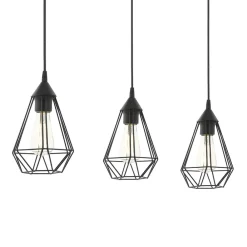 EGLO Tarbes - pendellampe i vintagedesign, 3 lyskilder Clearance