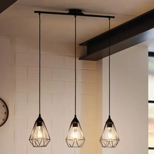 EGLO Tarbes - pendellampe i vintagedesign, 3 lyskilder Clearance