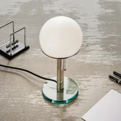 TECNOLUMEN Wagenfeld WG25 bordlampe glassfot/stav Sale