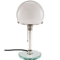 TECNOLUMEN Wagenfeld WG24 bordlampe med glassfot| Design- Og Hotellbelysning|Bordlamper