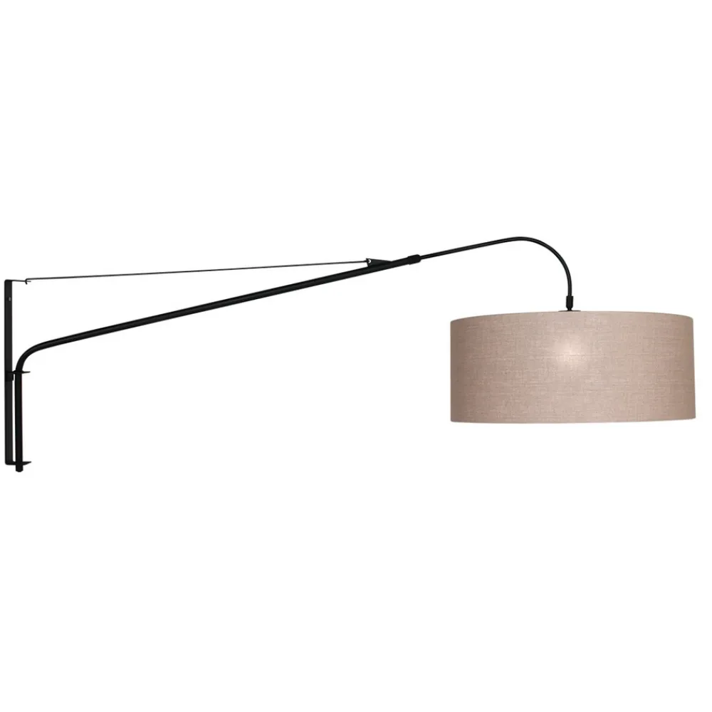 Steinhauer Tekstil-vegglampe Elegant Classy svart/gjørme Best