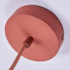 Lindby Terracotta-pendellampe Fiona i pen form New