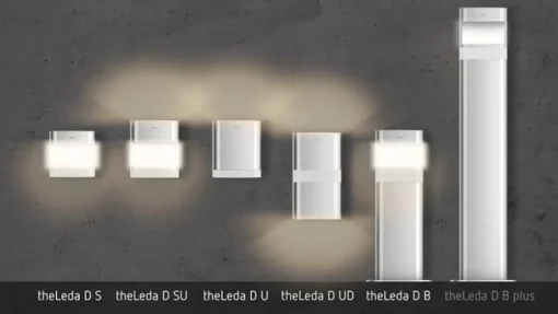 Theben theLeda D SUL AL vegglampe front/up| Vegglamper Utendørs