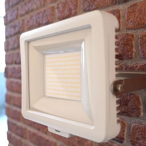 Theben utendørs LED-spot theLeda B100L W, hvit, 3000K, 100 W Clearance