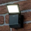 Theben utendørs LED-vegglampe theLeda S8-100, svart, sensor New