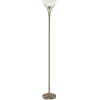 Searchlight Tidløs stålampe LINEAS antikkmessing| Gulvlamper