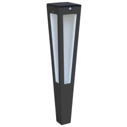 Les Jardins Tinka LED-solcellefakkel med sensor, 62 cm, grå| Solcellelamper Med Sensor|Utebelysning Med Sensor