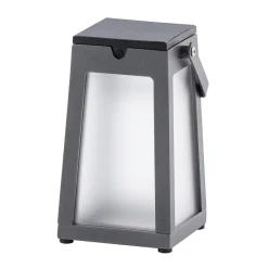 Les Jardins Tinka LED-solcellelykt bærbar, grå| Kommersiell Utebelysning|Led-Utendørs