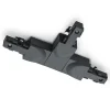 Trio Lighting T-kobling DUOline, jordleder venstre, svart Hot