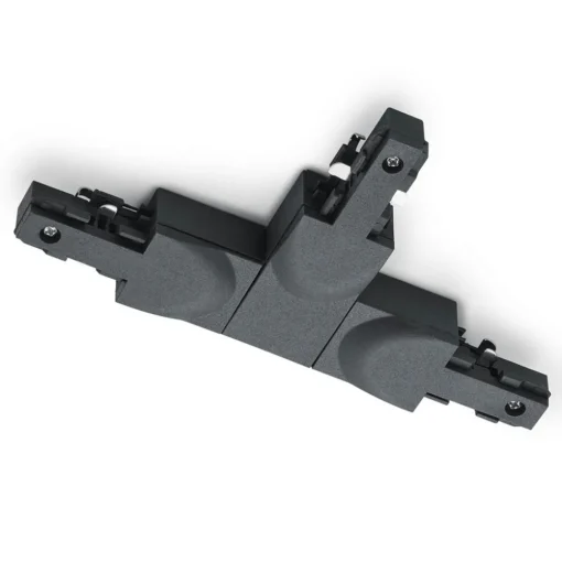 Trio Lighting T-kobling DUOline, jordleder venstre, svart Hot