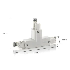 GLOBAL T-kontakt Noa leder innvendig venstre, hvit Sale