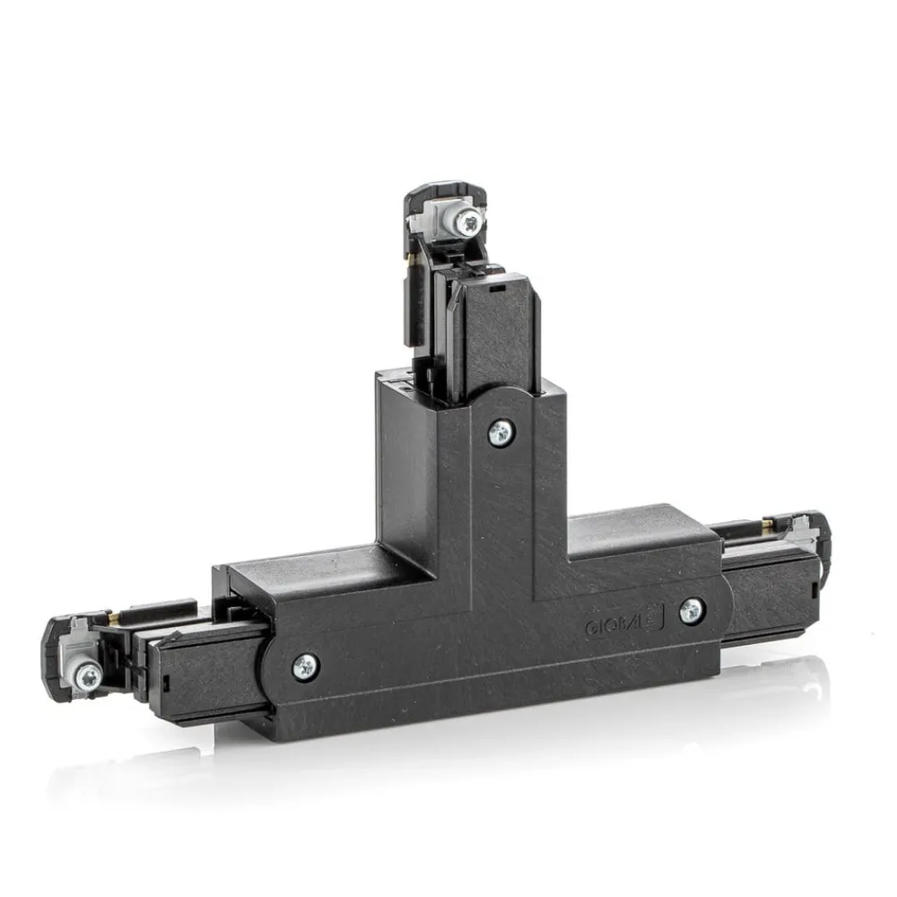 GLOBAL T-kontakt Noa leder innvendig venstre, svart| Skinnesystem