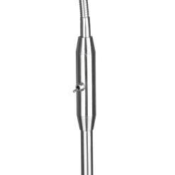 Reality Leuchten Tommy gulvlampe, nikkel/hvit, høyde 130 cm, metall/stoff Hot