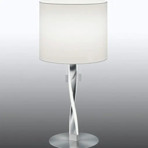 Trio Lighting Toppmoderne Nandor-bordlampe med ekstra LED