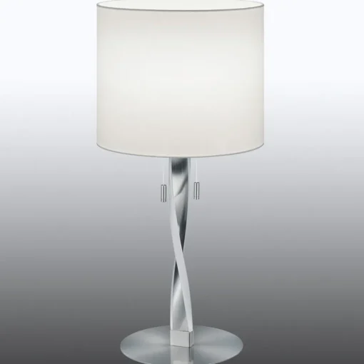 Trio Lighting Toppmoderne Nandor-bordlampe med ekstra LED