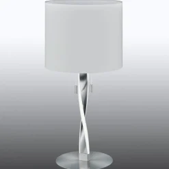 Trio Lighting Toppmoderne Nandor-bordlampe med ekstra LED
